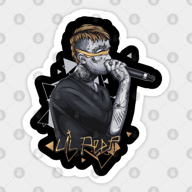 Lil Peep | Gold version Sticker by DenielHast